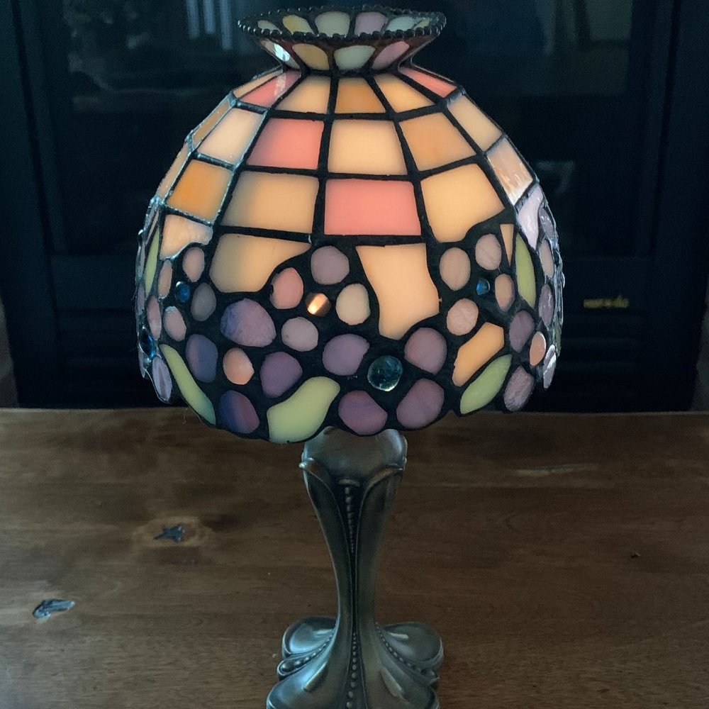 PartyLite Stained Glass 2 Pc Tea Light Holder - Picture 10 of 10